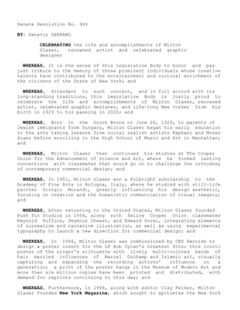 Senate Resolution No. 444 Senator SERRANO BY: the Life And