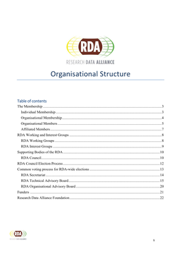 Organisational Structure