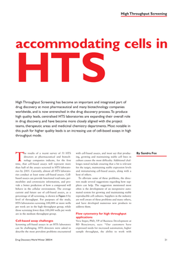 Accommodating Cells in HTS