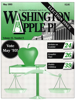 Washington Apple Pi Journal May 1993 Advertising in the Journal ! Some Orientation Possibilities Washington.Pr.Pie Pi