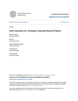 Koch Industries, Inc. Strategie Corporate Research Report