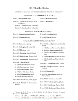 128. FABACEAE Lindley