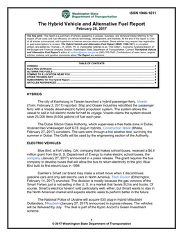 The Hybrid, Fuel, and Vehicle Report