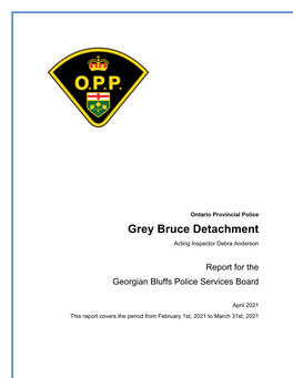 Grey Bruce Detachment Acting Inspector Debra Anderson