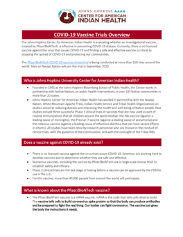 COVID-19 Vaccine Trials Overview