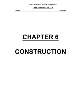 CHAPTER 6 CONSTRUCTION English Revised