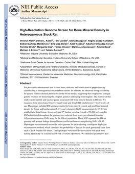 NIH Public Access Author Manuscript J Bone Miner Res