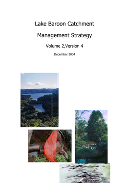 2004 Lake Baroon Catchment Management Strategy