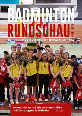 Deutsche Mannschaftsmeisterschaften Schüler + Jugend in Mülheim Ab Seite 10