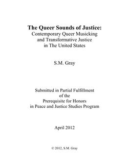The Sounds of Queer Justice