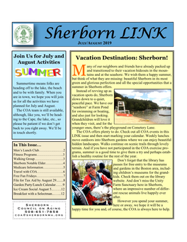Sherborn LINK July/August 2019