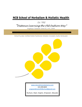 NCB School of Herbalism & Holistic Health