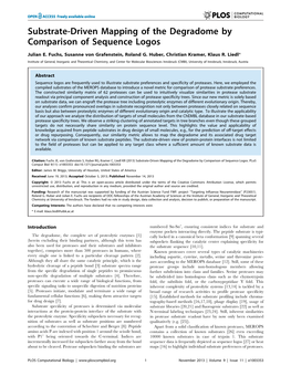 Substrate-Driven Mapping of the Degradome by Comparison of Sequence Logos