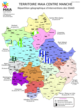 TERRITOIRE MAIA CENTRE MANCHE Répartition Géographique D'interventions Des SSIAD