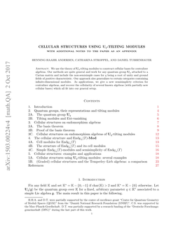 CELLULAR STRUCTURES USING Uq-TILTING MODULES with ADDITIONAL NOTES to the PAPER AS an APPENDIX