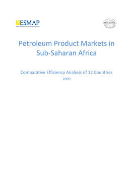 Petroleum Product Markets in Sub-Saharan Africa
