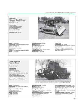 Small-Area Forestry Equipment Survey