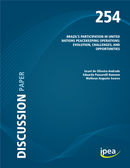 Brazil's Participation in United Nations Peacekeeping