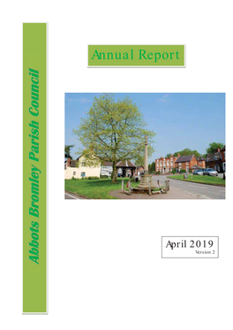 Annual Report to the Parish Assembly