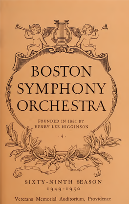 Boston Symphony Orchestra Concert Programs, Season 69, 1949-1950