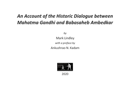 An Account of the Historic Dialogue Between Mahatma Gandhi and Babasaheb Ambedkar