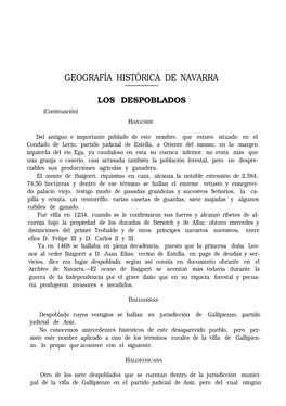 Geografía Histórica De Navarra Los Despoblados