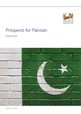 Prospects for Pakistan for Prospects