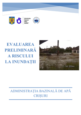 Raport De Evaluare Preliminară a Riscului La Inundaţii Al ABA