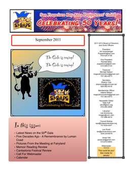 1109 SFBAPG Newsletter