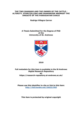 Rodrigo Villagra Carron Phd Thesis