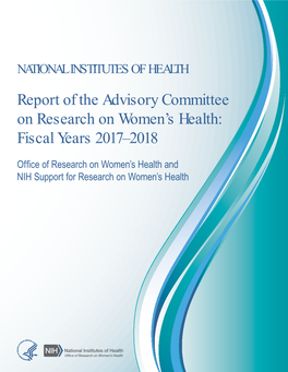 Report of the Advisory Committee on Research on Women's Health