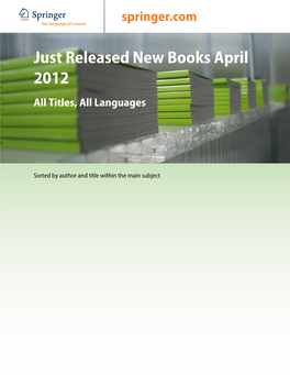 ABCD Just Released New Books April 2012