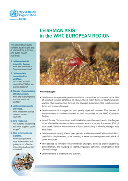 Fact Sheet Leishmaniasis (Eng)