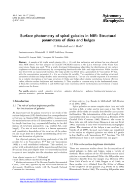 Surface Photometry of Spiral Galaxies in NIR: Structural Parameters of Disks and Bulges