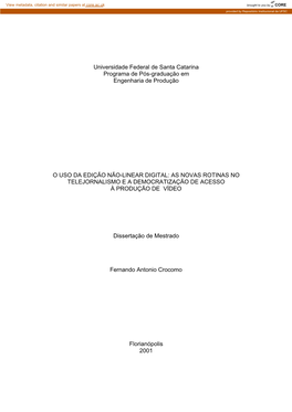 Universidade Federal De Santa Catarina Programa De Pós-Graduação Em Engenharia De Produção