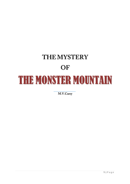 The Mystery of the Monster Mountain