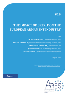 The Impact of Brexit on the European Armament Industry