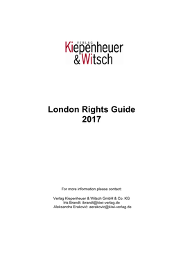 London Rights Guide 2017