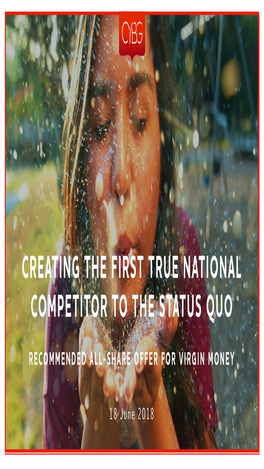 Creating the First True National Competitor to the Status Quo