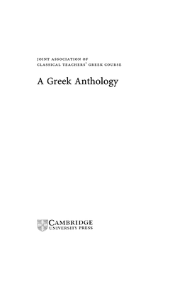 A Greek Anthology