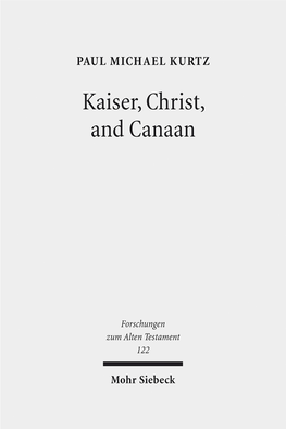 Kaiser, Christ, and Canaan