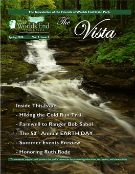 The Vista – Newsletter of the Friends of Worlds End State Park – Spring 2020