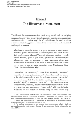 The History As a Monument