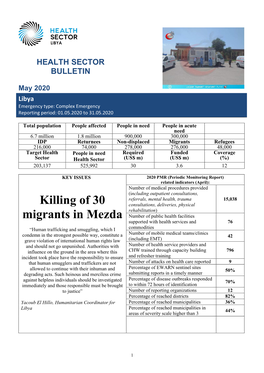 Health Sector Bulletin