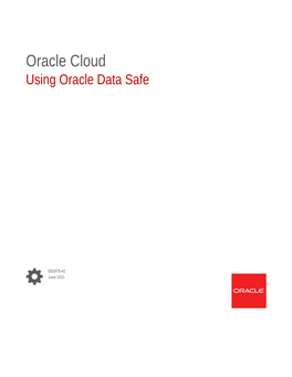 Using Oracle Data Safe