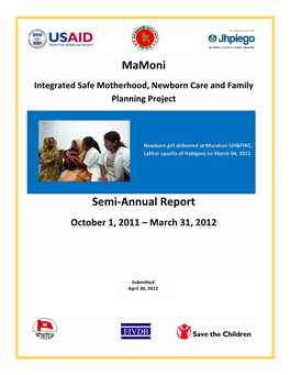 Mamoni FY12 Semi Annual Report Apr 30 2012