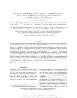 U-Pb Zircon Dating of Ash Fall Deposits from the Paleozoic Paraná Basin of Brazil and Uruguay: a Reevaluation of the Stratigraphic Correlations