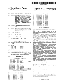 (12) United States Patent (10) Patent No.: US 8.436,005 B2 Liu Et Al