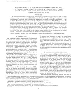 Brγ,Andhei Λ2.06 Μm out to the Photoionizing Source, Distinct Regions of Qui- in Our Spectroscopic Observations