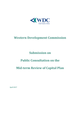 Western Development Commission Submission on Public Consultation